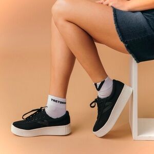 TRETORN | 7 / 38 | WT Nylite Bold Thick Platform Canvas Swedish Lace-up Sneaker